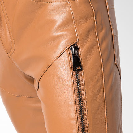 Slim Korean Version Leather Pants  for Men