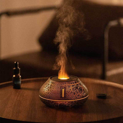 New Humidifier Colorful Simulation Flame Aroma Diffuser