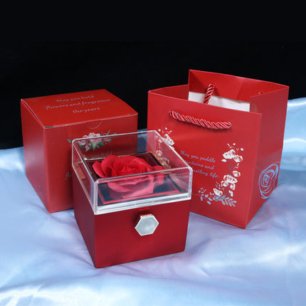 Rose Jewelry Packaging Box Valentine's Day Gift For Women