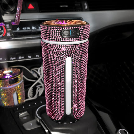 Luxury Diamond Car Humidifier LED Light Car Diffuser