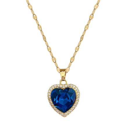 Loving Heart Light Luxury Temperament Gorgeous Necklace