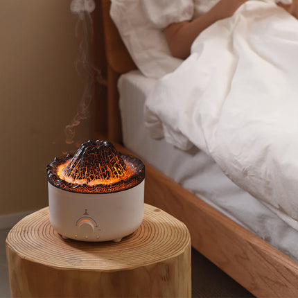 Mute Of New Small Simulated Flame Volcano Humidifier Flame