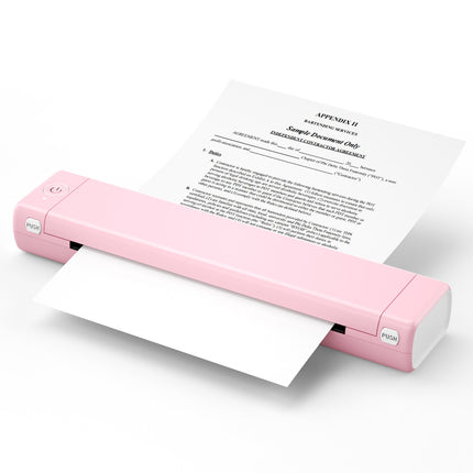 Tragbarer A4-Drucker, kabellos, Bluetooth-kompatibel, Thermodrucker für unterwegs