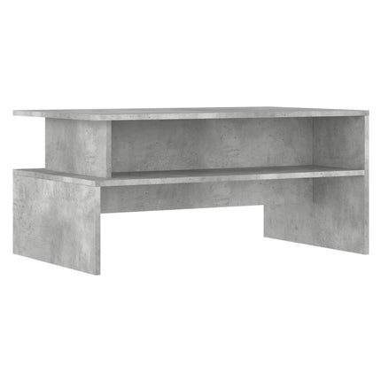 Coffee Table Concrete Grey 90x55x42.5 cm Wood-based material
