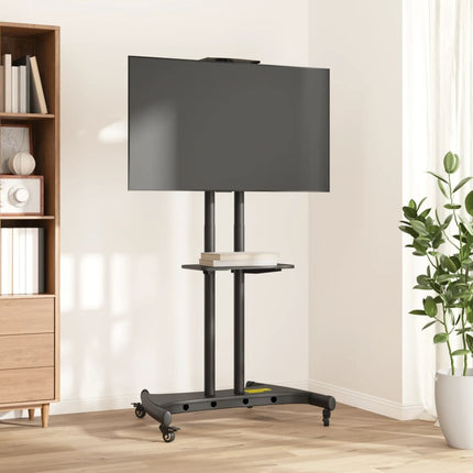 TV-Ständer mit Rollen, passend für Bildschirme von 32 bis 70 Zoll, max. VESA-Halterung