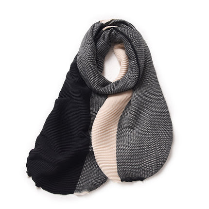 Double-sided Wrinkled Imitation Cashmere Scarf Popular