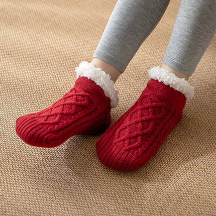Winter Knitted Plush Floor Socks