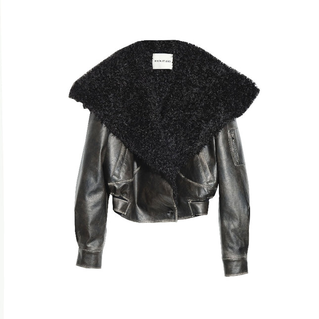 Cool Handsome Relaxed Senses Leather Jacket