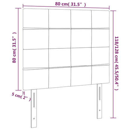 Headboards 2 pcs. 80x5x78/88 cm   Headboards