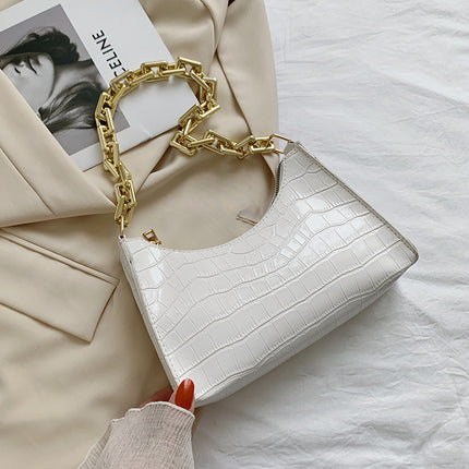 Texture Chain One-shoulder bag