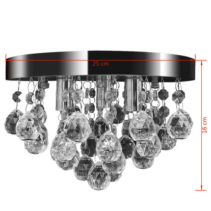 Chandelier Ceiling Light Crystal Design Chandelier Chrome   Ceiling Light