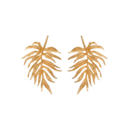 Leaves Simple Earrings In Cold Style