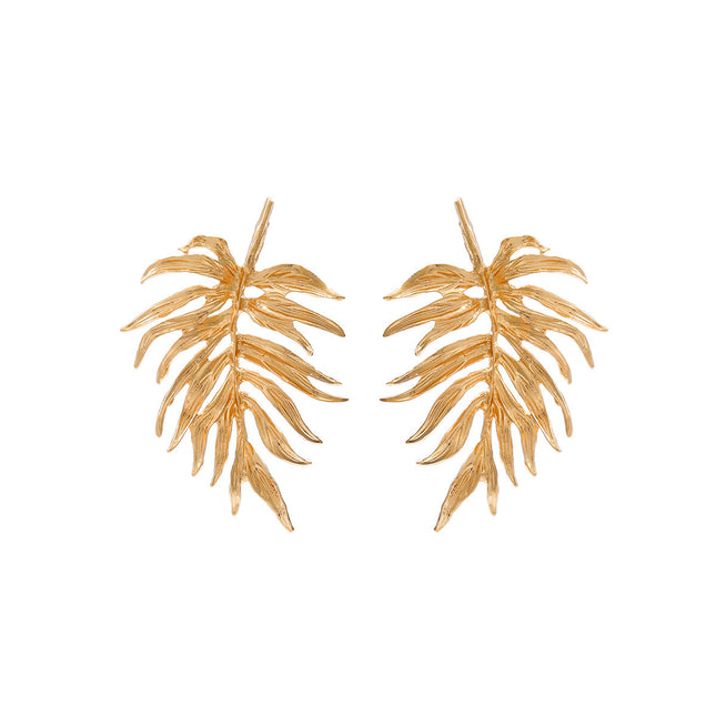 Leaves Simple Earrings In Cold Style