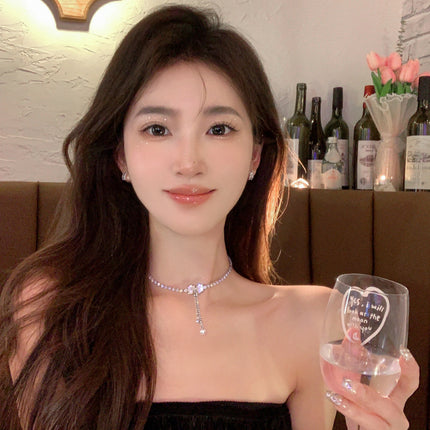 Bow Pearl Necklace  Minority Design