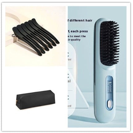 2 In 1 Straight Hair Comb Wireless Hair Straightener Brush