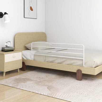 Kleinkind-Bettschutzgitter Weiß (76-137) x 55 cm Eisen
