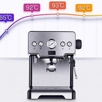 Italian Coffee Maker Home Small Semi-automatic Freshly Ground High Pressure Steam Milk Foam