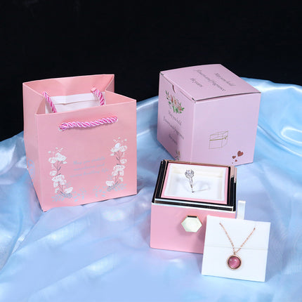 Rose Jewelry Packaging Box Valentine's Day Gift For Women