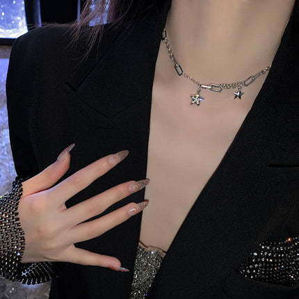 Hip Hop Cool Star Necklace