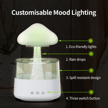 Humidifier Rain Cloud Mushroom Lamp