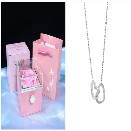 Rose Jewelry Packaging Box Valentine's Day Gift For Women