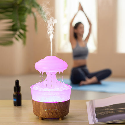 Rain Cloud Night Light Humidifier With Raining Water Drop