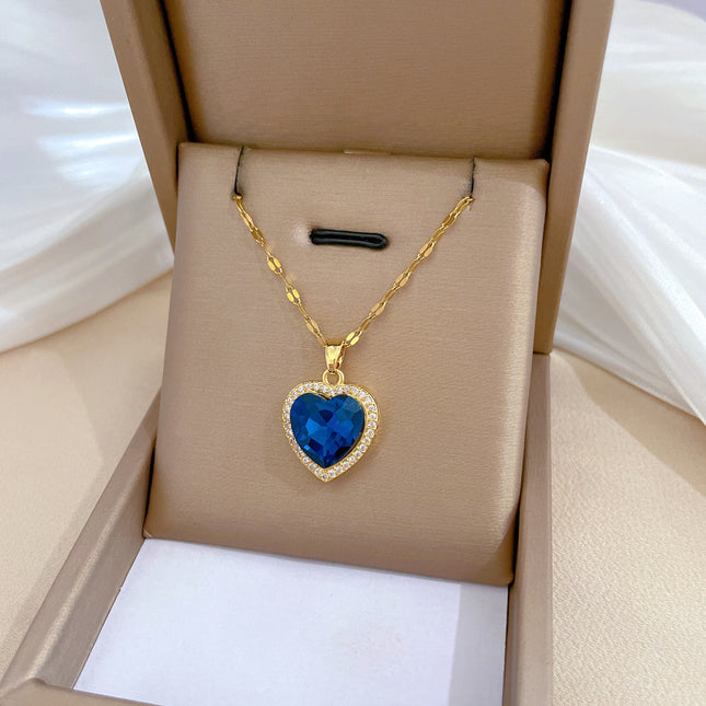 Loving Heart Light Luxury Temperament Gorgeous Necklace