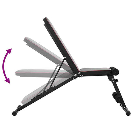 Weight Bench Black 131 x 41 x 110 cm Steel