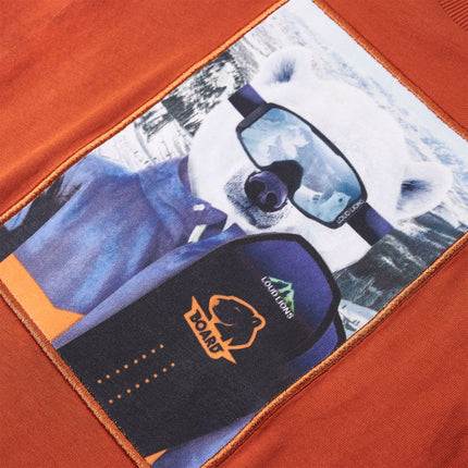 Langarmshirt für Kinder, rostbraun, Größe 116