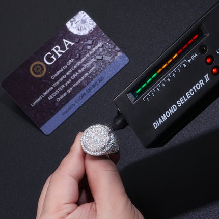 Weltweit einzigartig – Herrenring-Set mit hochwertigem Moissanit, 925er Silber und Platinbeschichtung