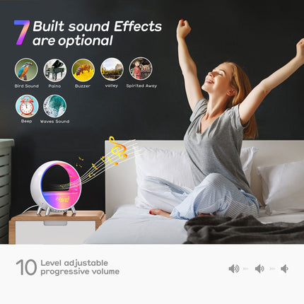Smart Alarm Clock Night Light WiFi Wake Up Light Sunrise Sunset Lamp