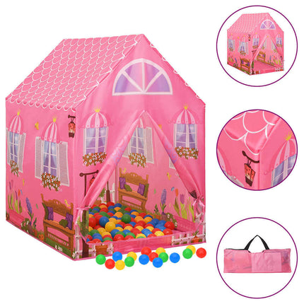 Children's Play Tent Pink 69x94x104 cm