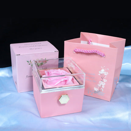 Rose Jewelry Packaging Box Valentine's Day Gift For Women
