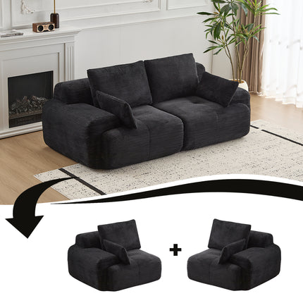 Modern Memory Foam Compressed Sofa,2 Seater
