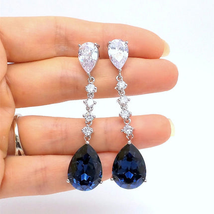 Strip Water Drop Earrings