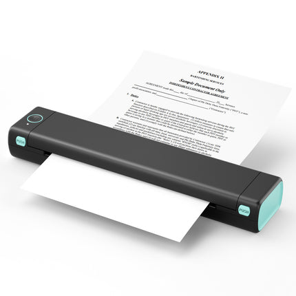 Tragbarer A4-Drucker, kabellos, Bluetooth-kompatibel, Thermodrucker für unterwegs