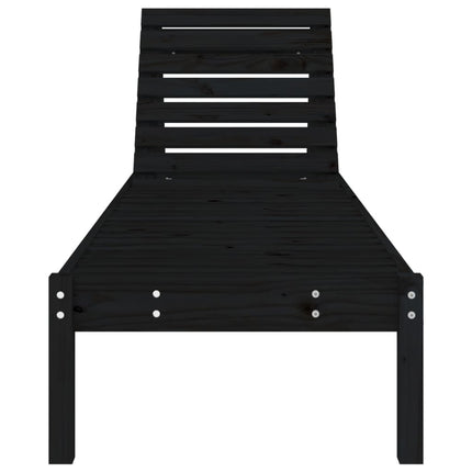 Sonnenliegen, 2-teilig, 199,5x, massives Kiefernholz