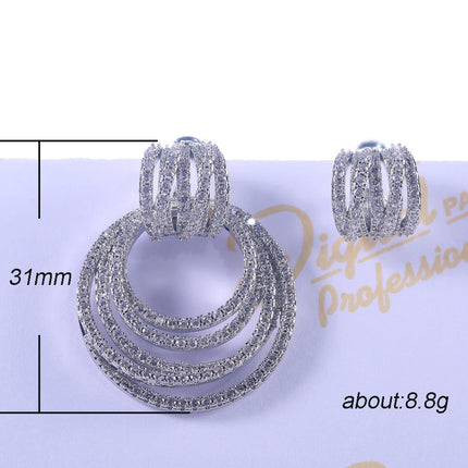Multi-layer Round Earrings
