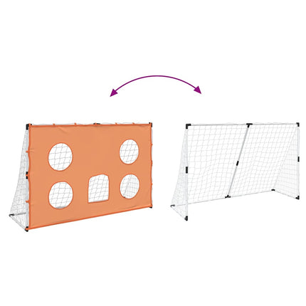 Fußballtor für Kinder mit Zielscheibe und Ball, 182 x 62 x 118 cm