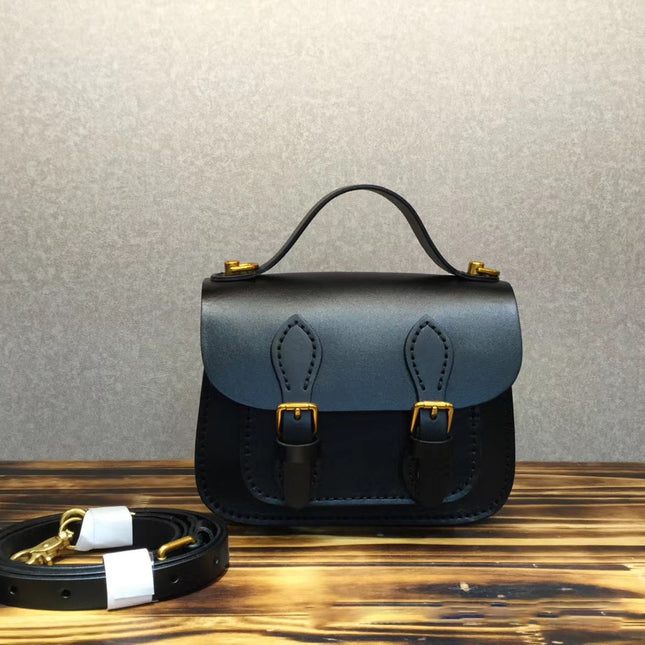 Vintage-Inspired Cream Leather Messenger Bag – Tree-Embossed Design