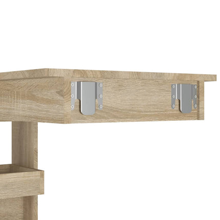 Wandmontierter Bartisch Sonoma Eiche 102x45x103,5 cm Holzwerkstoff
