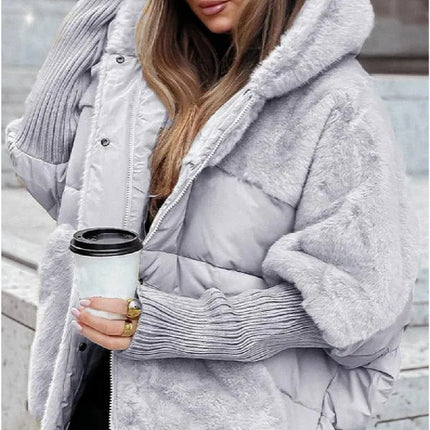 Winter Comfort Long Sleeve Hooded Jacket for Women