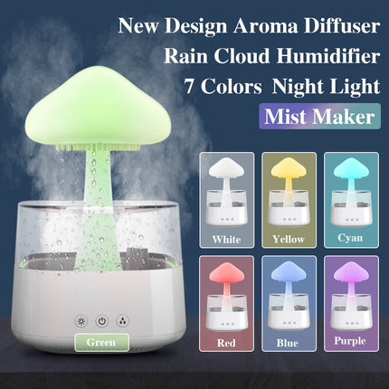 Humidifier Rain Cloud Mushroom Lamp