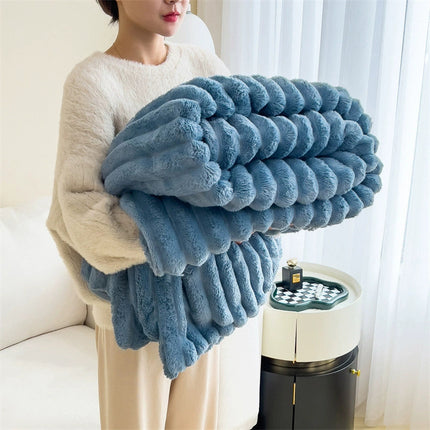 Soft Wind Bubble Velvet Blanket